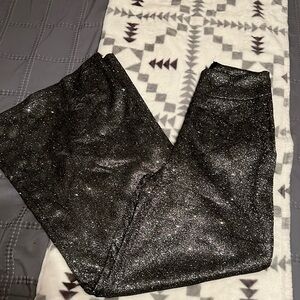 Sparkly wide leg pants